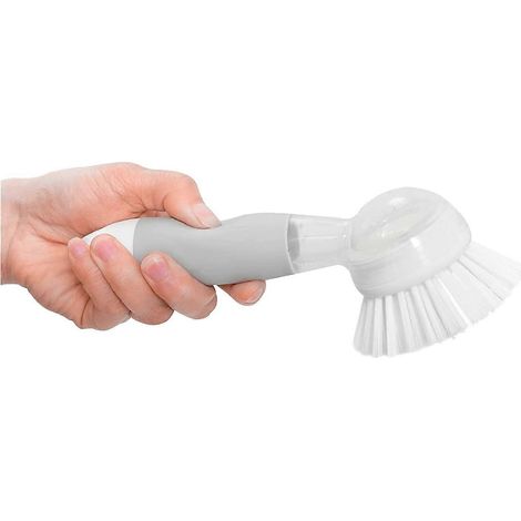 Brosse à vaisselle avec distributeur de savon et manche (1/5)