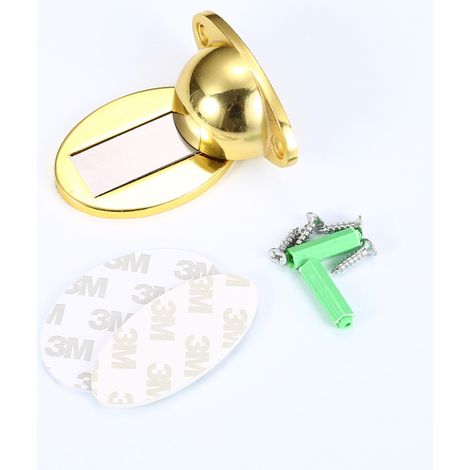 Butoir de Porte Magnétique en Inox Butée de Porte au Sol (1pcs,Or) (1/5)