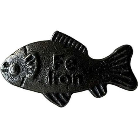 Fish-Shaped Cast Iron - For Iron Enrichment in Cooking and Drinking Water - Reusable - 1 Piece (1/5)