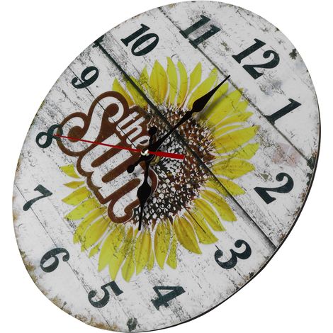 Horloge murale rétro style européen 30 cm - Décoration intérieure - Salon - Style 1 (1/5)