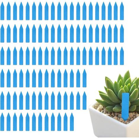 Blaue Pflanzenetiketten aus Kunststoff, 300 wasserfeste Gartenstecker-Etiketten für Blumen, Gemüse, Kräuter und Setzlinge (1/5)