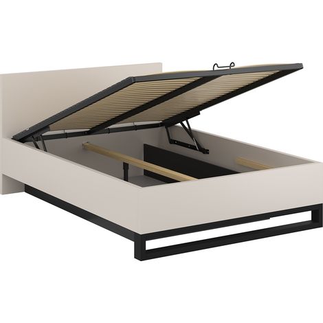 Letto con contenitore con base Eden cashmere 160x200 (1/5)