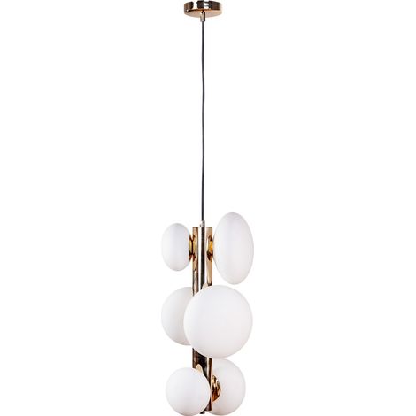 Lampadario OMI molecolare vetro oro/bianco 6xG9 Zuma Line (1/4)