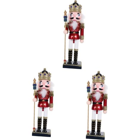 3 Pièces Figure de Noël de Casse Noisette Décoration et pour et Intérieur (1/5)