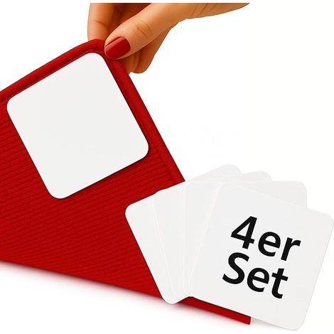 Set di 4 tappetini antiscivolo - Antiscivolo, lavabili, riutilizzabili - Non lasciano residui - Ritagliabili su misura - Tappetino antiscivolo per pavimenti lisci