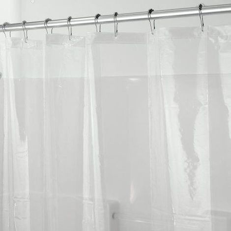1 pièce Rideau de douche, PEVA transparent anti-moisissure, 180 x 200 cm, avec aimants et oeillets, salle de bain (1/2)