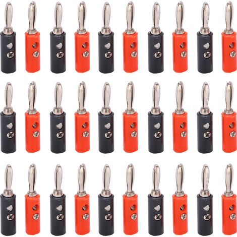 Fiche banane JT‑002 4mm en laiton nickelé, accessoire pour instruments pédagogiques et équipements électroniques (1/5)