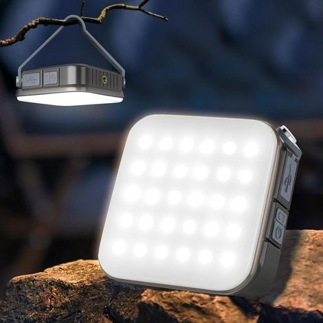 Lampe Camping Rechargeable,Solaire/USB C Charging Lanterne Led, IPX6 Lampe de Camping Etanche,Lampe de Tente de Camping à 4 Couleurs (1/5)