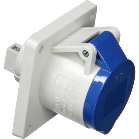 Enchufe 16A 3P 230V IP44 para panel recto 1366 mennekes 9894