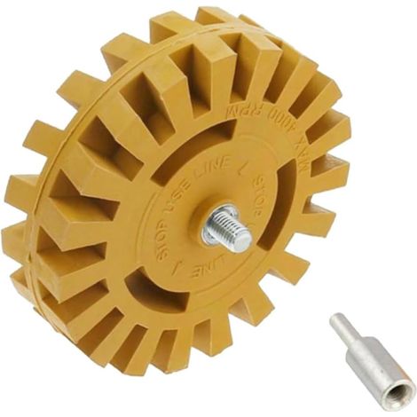 Roue de Dégommage pour Enlever Les Autocollants Bandes Décoratives et Stickers sur Métal Verre Bois Verre (1/5)