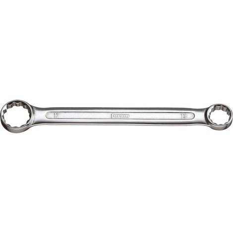 Chiave Doppio Anello Angolato Din 837 B, Lucido, Costa S / Appartamento: 24 X 27 Mm Di Lunghezza. 263 Millimetri