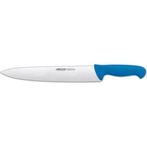 Kochmesser Arcos Farbe - Prof  292323 Edelstahl Nitrum und mango ergonomische blaue Polypropylenklinge und 30 cm Klinge, Vitrine