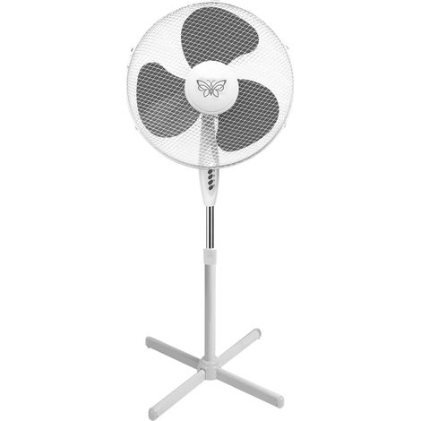 Ventilatore a Piantana allungabile 3 pale 3 velocità Butterfly Grey