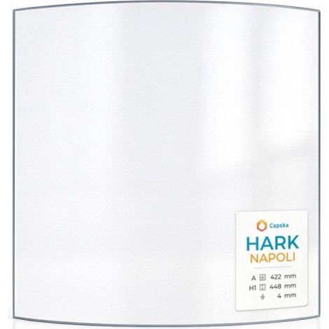 Vitre Hark NAPOLI - Verre Courbe pour poêle à bois - 422 x 448 mm (A x H) - 4 mm (1/5)