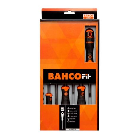 JUEGO 6 DESTORNILLADOR BAHCOFIT PL/RECTA/PZ - BAHCO