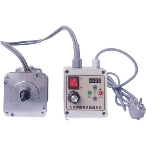 Servomoteur sans balais 750W avec contrôleur, vitesse 250-5000 tr/min CW/CCW réglable 3N.M (1/5)