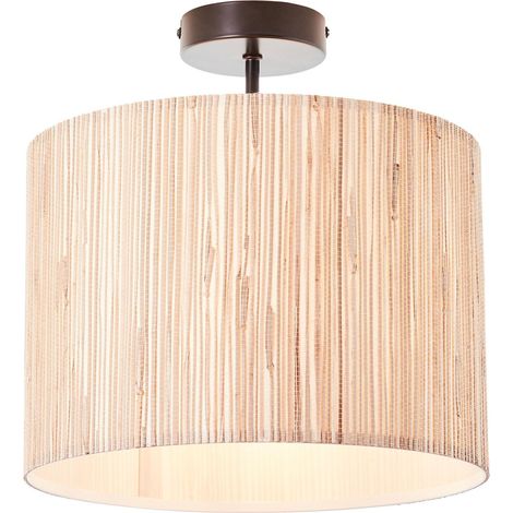 BRILLIANT Lampe, Wimea Deckenleuchte 30cm schwarz/holzfarbend, 1x A60, E27, 52W, Für LED-Leuchtmittel geeignet (1/3)