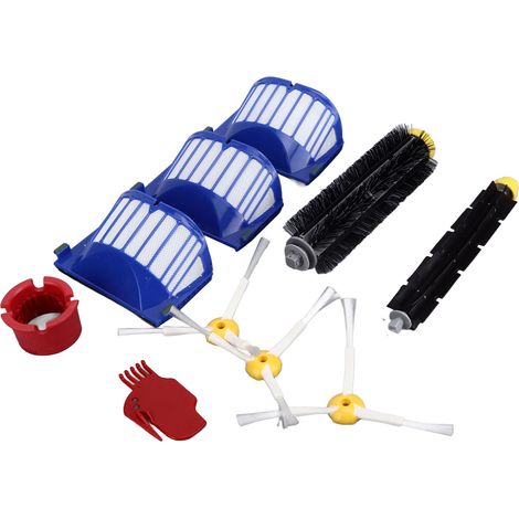 Brosse rotative, filtres, brosses latérales, kits de nettoyage, pièces de rechange pour Roomba 600, 675, 690, 670 et 671 (1/5)