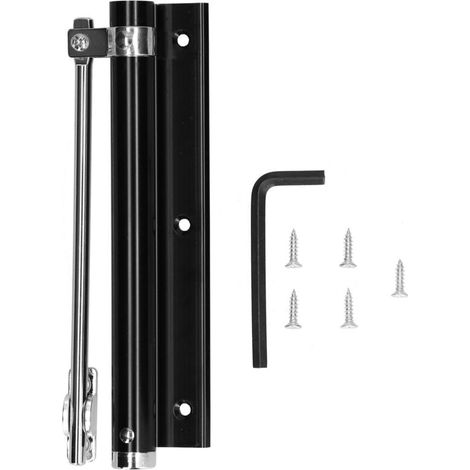 Fermeture de Porte Automatique en Acier Inoxydable, Amortisseur à Ressort Doux et Silencieux pour Maison et Hôtel (1/5)