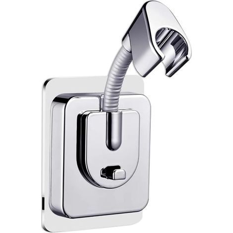 Duschkopfhalterung ohne Bohren, verstellbare Duschkopfhalterung mit Silikonadapter, Wandmontage, starker Klebstoff, Duschkopfhalterung fürs Badezimmer (1/5)