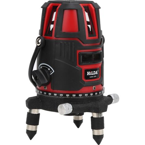 Niveau laser infrarouge à 5 lignes, dispositif de tracé et de projection automatique des lignes, norme européenne 110-240 V (1/5)