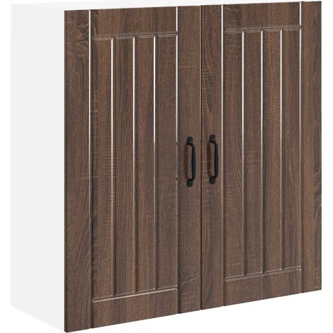 Maison Exclusive - Armario de Pared LUCCA Marrón Roble 80 x 31 x