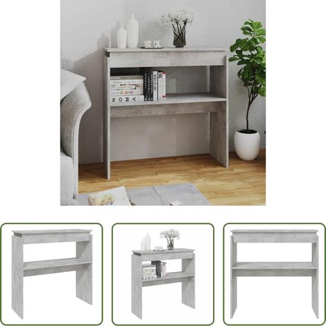 Flur - Konsolentisch Betongrau 80x30x80 cm Holzwerkstoff (1/5)