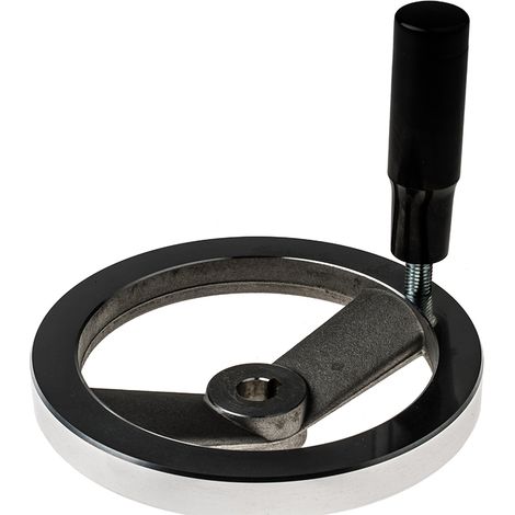 Volant de manœuvre Rotative RS PRO 160mm, 14mm Ø de montage en Aluminium moulé ( Prix pour 1 )