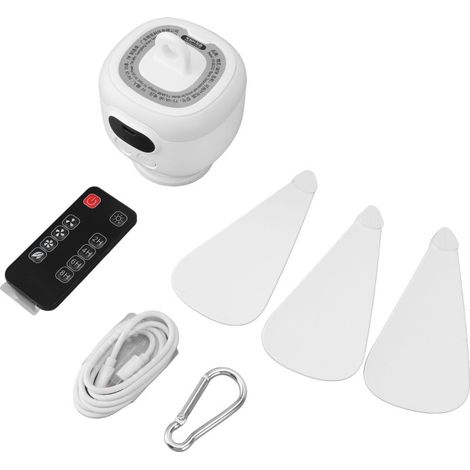 Ventilateur Camping 8000mAh – Pales Détachables – Télécommande – 3 Vitesses – Tente/Voyage (1/5)