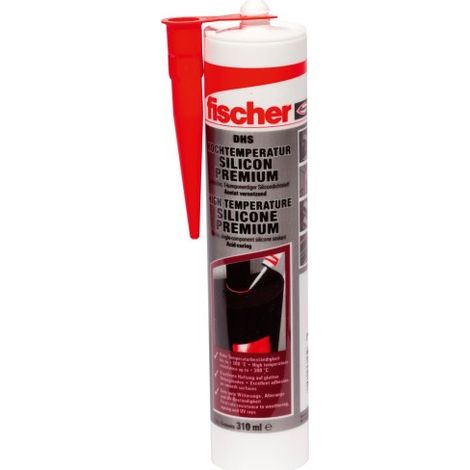 Fischer 1x Silicone Haute Température DHS 310ml rouge - 053125