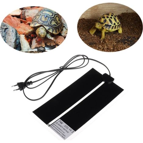 14x15 cm 5W Reptilien-Heizmatte, energieeffizientes Wärmekissen, integrierter Temperaturregler (EU-Stecker) (1/5)