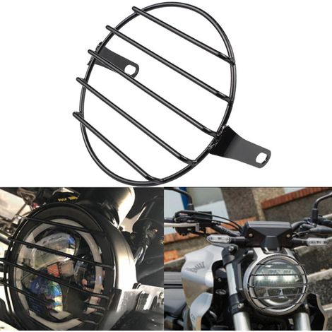 CG125 Retro Headlight Cover with Grille - Motorcycle Accessories - Headlight Protection Grille (1/5)
