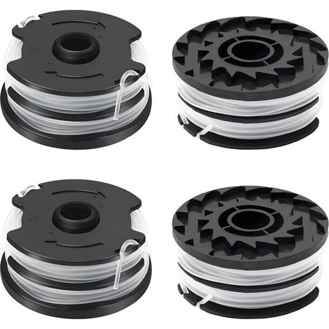 Carrete de 4 piezas de hilo para desbrozadora compatible con Parkside TLP-01, carrete de repuesto adecuado para Parkside PRTA 20-Li A1/B1/B2/C3, PRT 300 A1, PRT 550 A1/A2/A3/A5, Ø1,6 mm-8,3 m (4 carre (1/5)