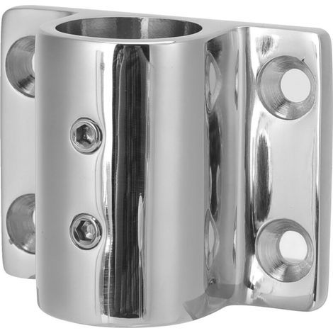 Raccord de main courante pour bateau, en acier inoxydable 316, pour yacht ou marine. Base rectangulaire pour montant avec trou de 7/8 po. (1/5)