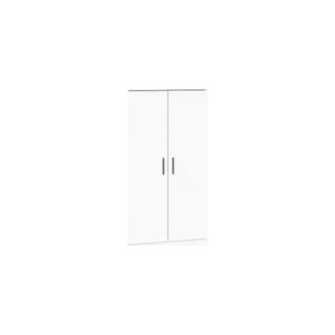 Meuble à chaussures 7 niveaux Palina L55xH108xP35 – Élégance et fonctionnalité-Blanc brillant (1/5)