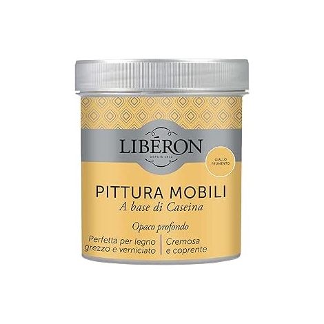 LIBERON - PITTURA MOBILI A BASE DI CASEINAOPACO PROFONDO GIALLO FRUMENTO 500ML (1/3)