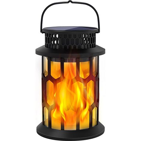 Lampes suspendues à flamme, lanternes pour l'extérieur étanches solaires, 1 pièce (1/5)