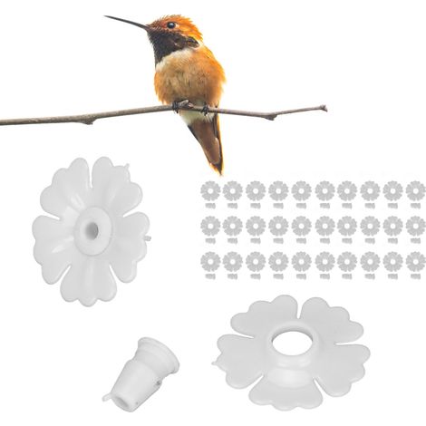 Accesorios para plantas nectaríferas, flores de repuesto para árboles nectaríferos (30 piezas, 3 cm, blancas) (1/5)