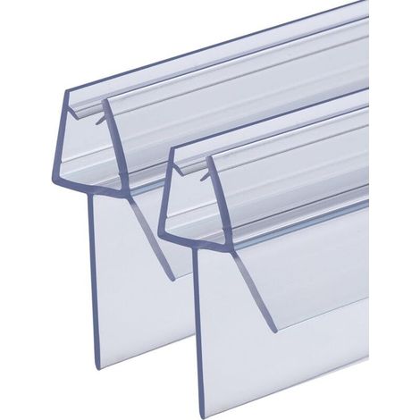 2 Joint de douche pour verre 6-8mm, lèvre 20mm, PVC souple et rigide, salle de bain (1/4)