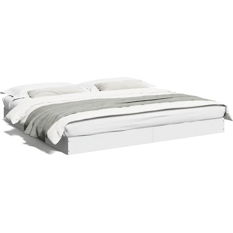 Maison Exclusive - Giroletto senza Materasso Bianco 180x200 cm Legno Multistrato