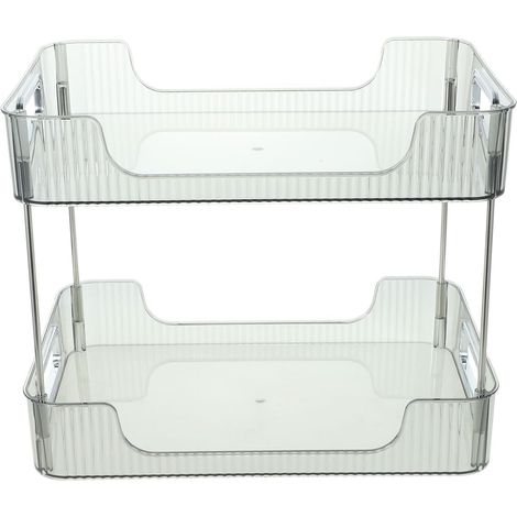 für die Badezimmerablage transparentes Design und 2 stufige