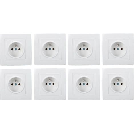 8 pièces prise Standard française 16A 220V prise murale prise murale pour hôtel de bureau à domicile (1/5)