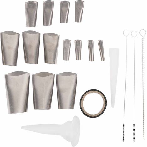 Lot de 20 embouts de calfeutrage en acier inoxydable, antirouille, tailles variées, pour cuisine salle de bain fenêtre (1/5)