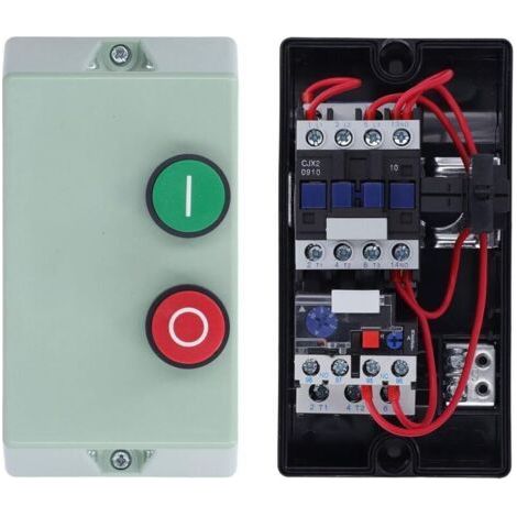 LE1D09M7 Wasserdichter Magnetstarter, Einphasen-Motorstartschalter 220/230 V, Drehstromumrichter 380/400 V, flammhemmendes Magnetschaltergehäuse (1/5)