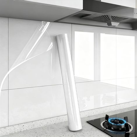30X500cm Electrostatic Wall Protection Film, Protège Mur Cuisine pour Murs (1/5)