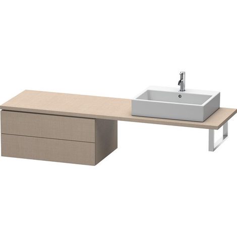 Consolle bassa L-CUBE 820x547x400mm lino