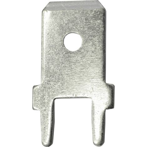Vogt Verbindungstechnik 3866b.61 Linguetta piatta terminale Larghezza spina: 6.3 mm 180 ° Non isolato Metallo 100 pz. (1/2)