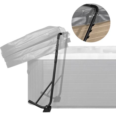 Lève-Couverture pour Jacuzzi Spa Baignoire Balnéo, Hauteur Ajustable 80-105 cm Largeur 145-235 cm, Installé en Dessous des Deux Côtés, Adapté à Différentes Tailles de Baignoires Rectangulaires (1/5)