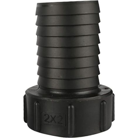 Raccord de tuyau de réservoir 60 mm, filetage grossier, entrée vers tuyau d'arrosage 50 mm - Outil de connexion de tuyau de connecteur de valve (1/5)