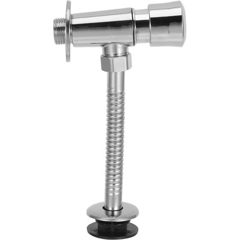 Robinet de Chasse Manuel pour Urinoir, Filetage 20mm, Argenté (1/5)